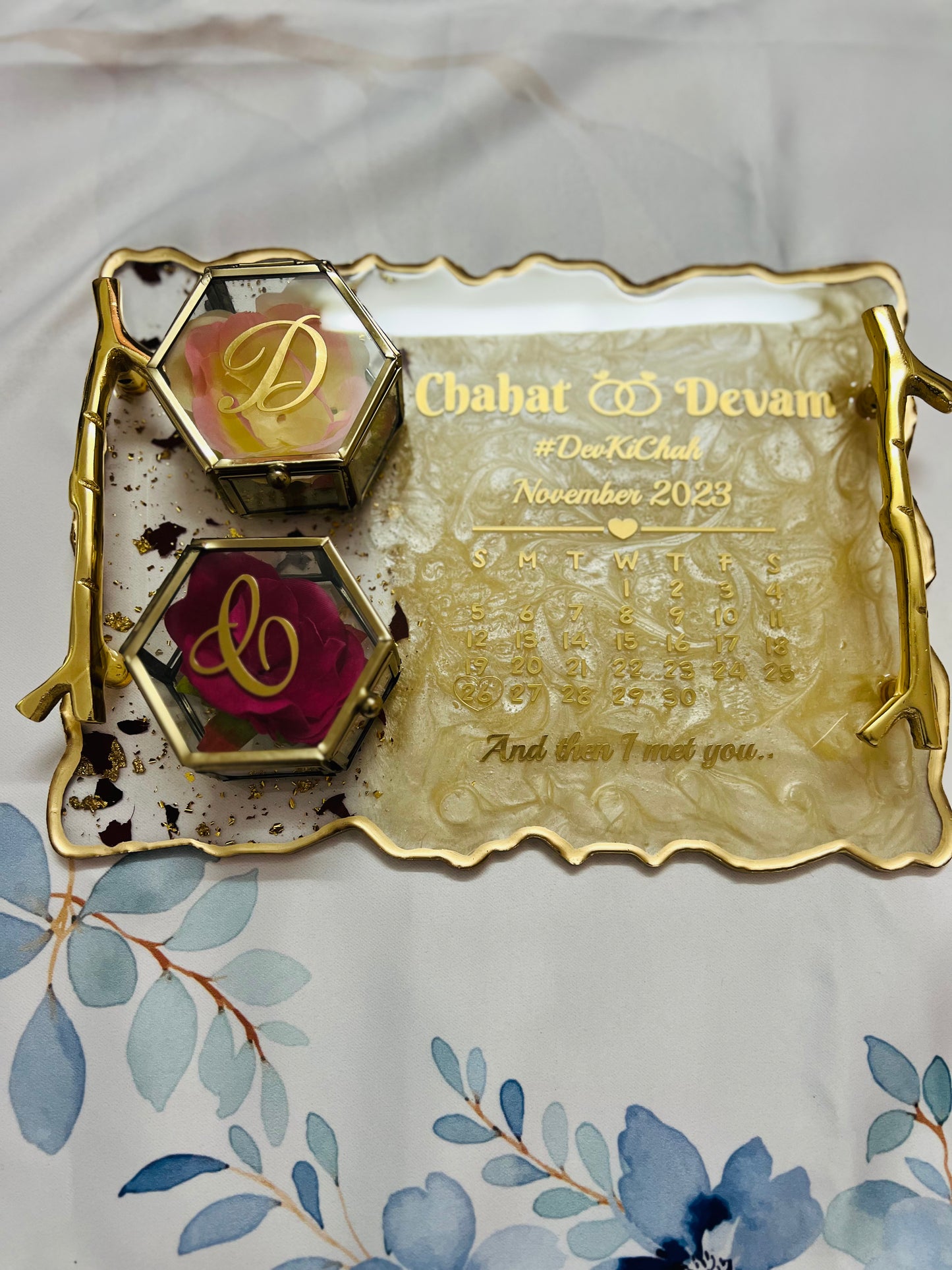 Resin Wedding Plate