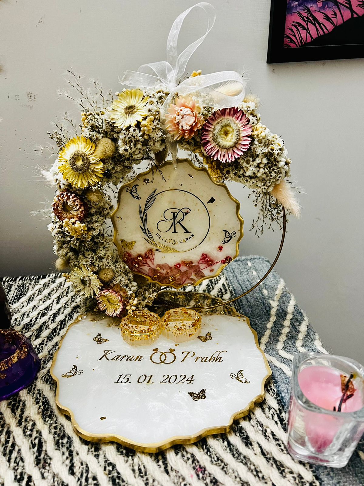 Resin Wedding Plate