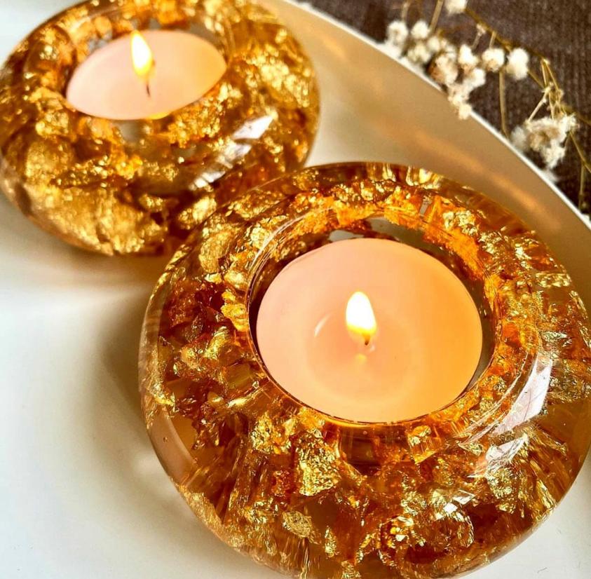 Resin Candle Holder(Set of 2)